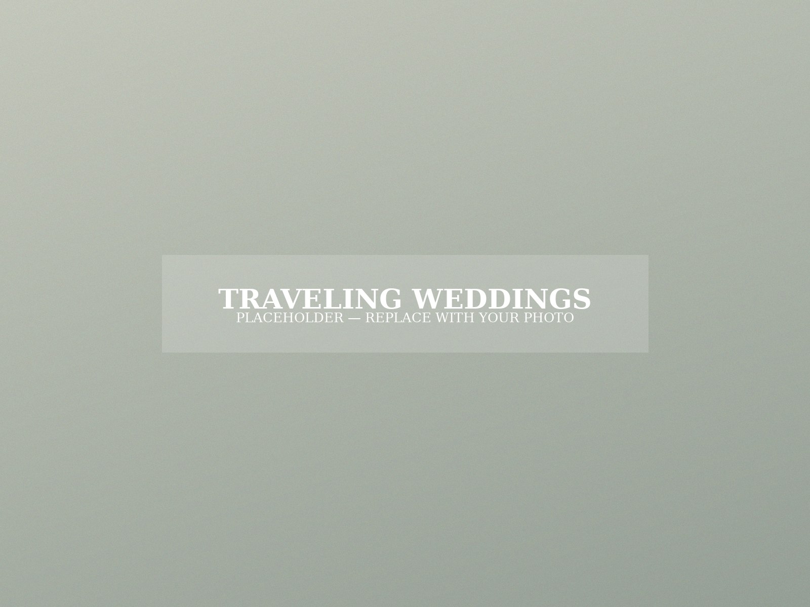 Traveling weddings portfolio placeholder image